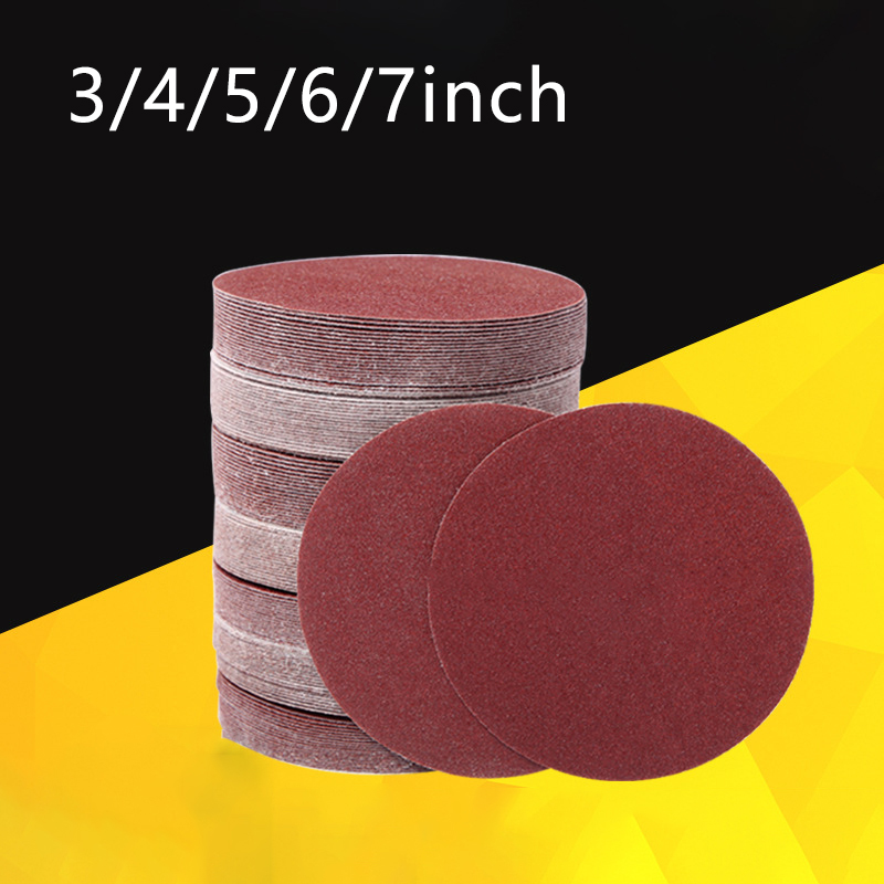 75-100-125-150-180mm Sanding Paper Set 3-4-5-6-7 Inches 40-80-120-2000 Grid Metal Polished Woodworking Tools Dremel Accessories