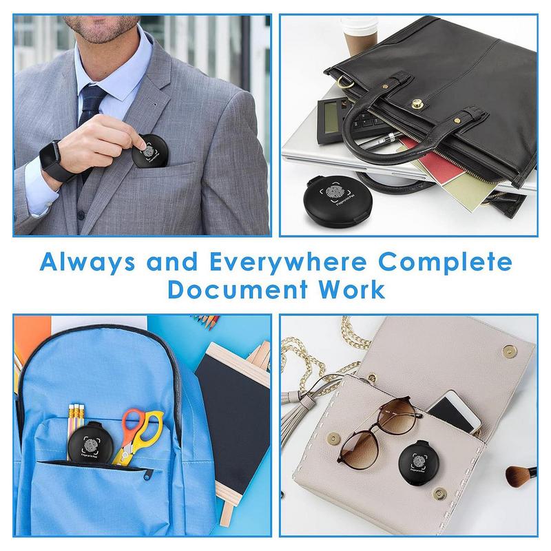 ลายนิ้วมือหมึก Pad ลายนิ้วมือหมึก Pad สําหรับ Notary อุปกรณ์ระบุความปลอดภัย ID ลายนิ้วมือการ์ดชุดลายนิ้วมือ