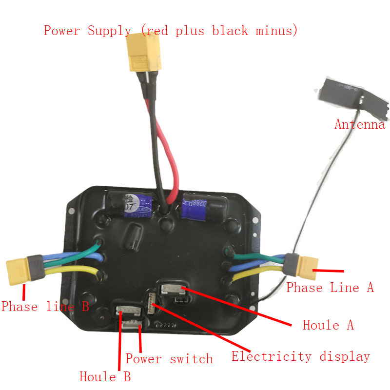 36V Dual Motor Electric Skateboard Controller Control Mainboard Longboard Drive ESC Speed Governing Remote Control Kit Hub Contr