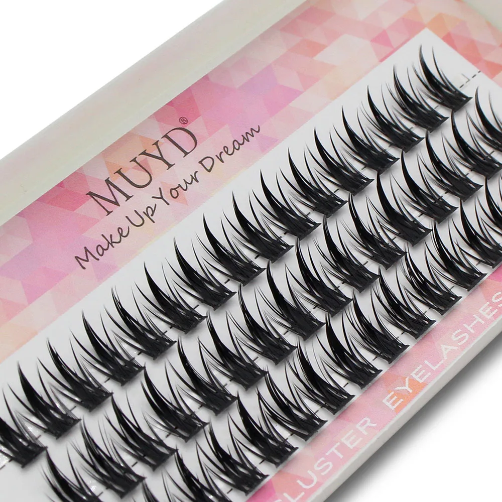 Super Bunch 60pcs Anime Style Mink Eyelashes Extension Natural 3D Volume Fake Lashes Individual Cluster Makeup Tools Cilia
