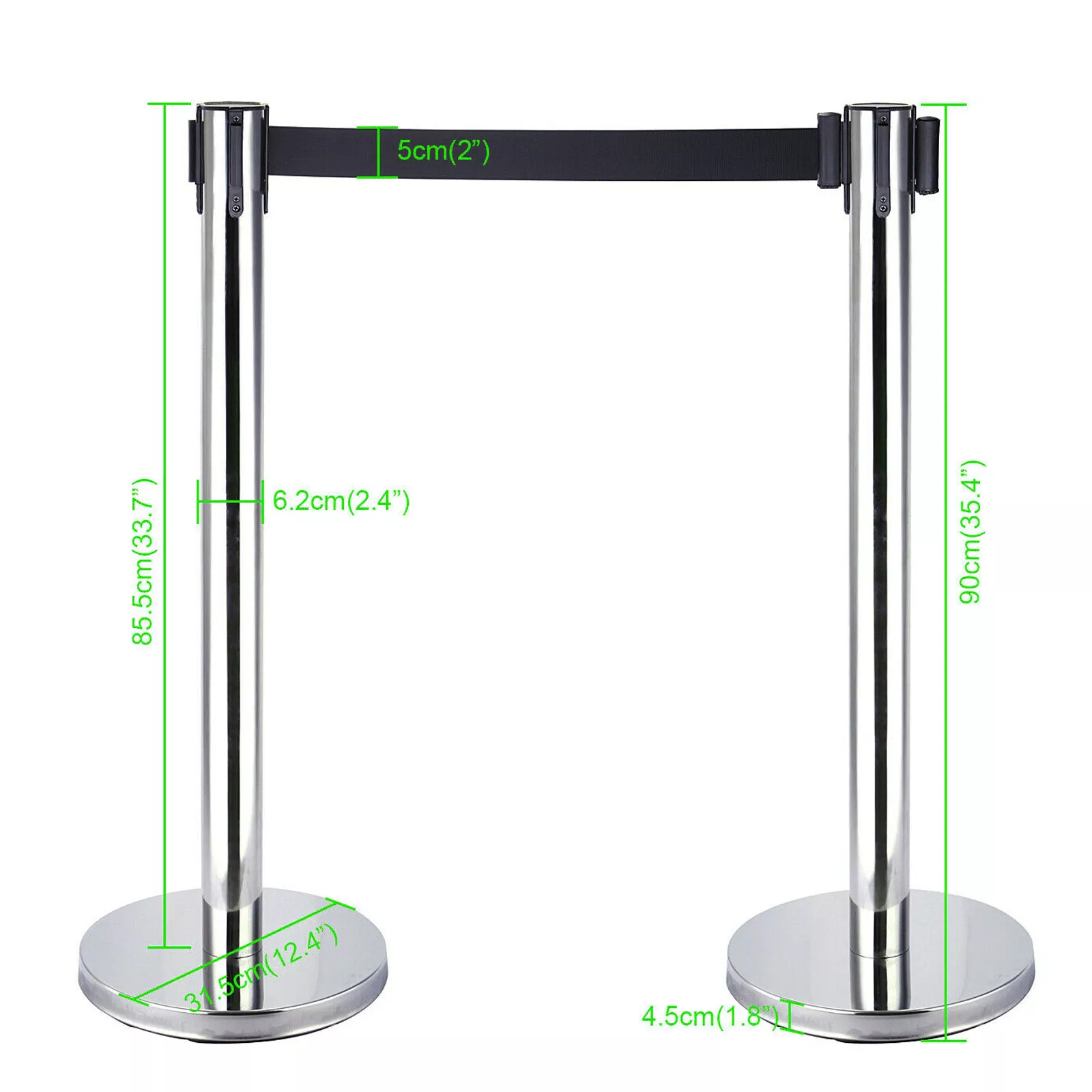 4X Ramosleitsystem Abgrenzungsständer Absperrständer Gurtpfosten Absperrung