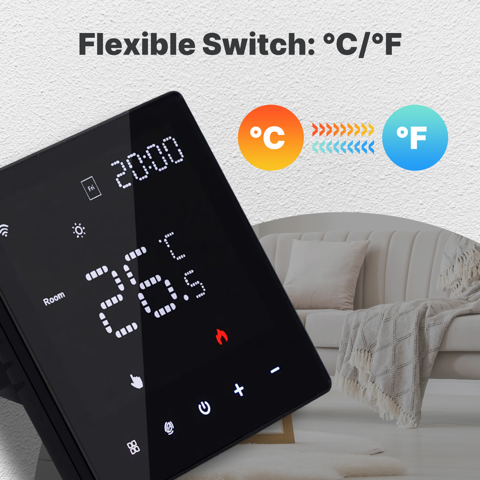 MOES Tuya WiFi termostato inteligente controlador de temperatura programable caldera de agua calefacción eléctrica funciona con Alexa Google Home