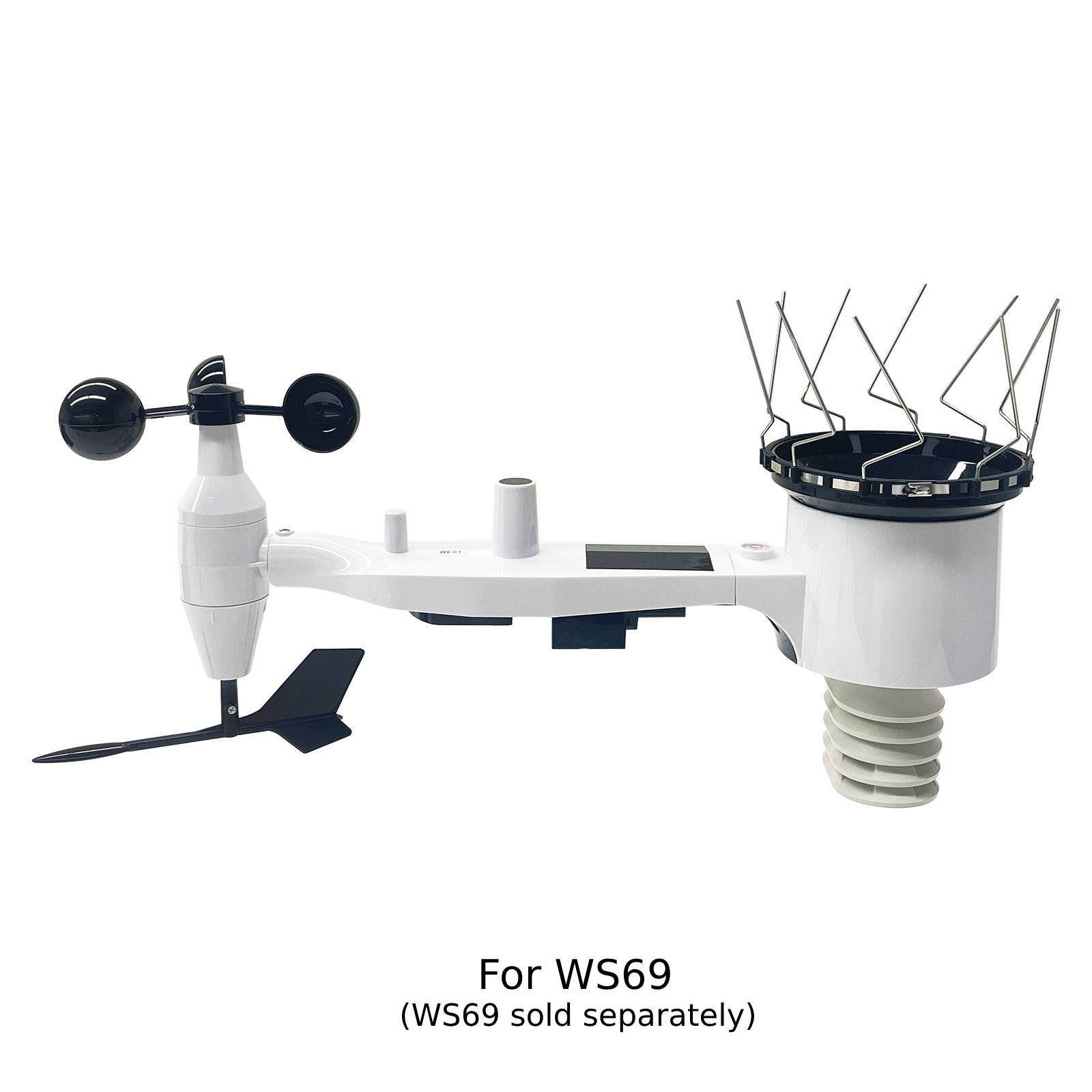 Съемные металлические шипы Ecowitt для отпугивания птиц для WH40/WS69/WS80/WS85/WS90