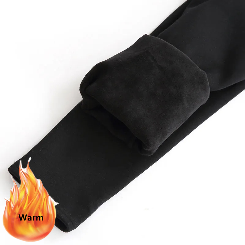 Mùa Đông Plus Nhung Dày Ấm Quần Legging Nữ Mỏng Mềm Mại Co Giãn Đáy Quần Hàn Quốc Cổ Cao Cấp Skinny Pantalones