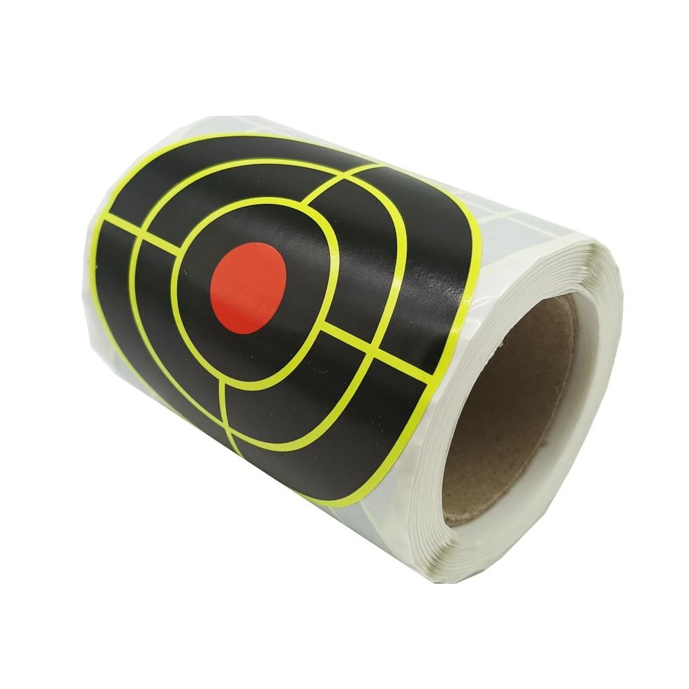 3-calowe naklejki do celowania Bulleyes Sight In Splatter Target Samoprzylepne naklejki strzeleckie 100/200/250 szt.