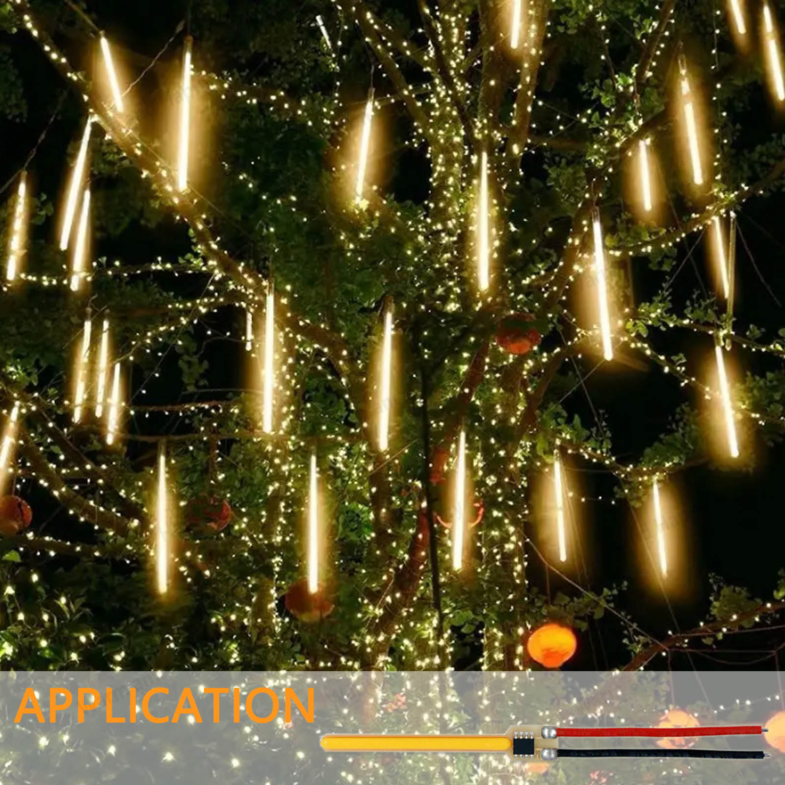 DC3V LED Meteorschauer Filament 40mm 58mm 20mA 2200k/2700k/6000k/Blau/Rot/Rosa/Grün Meteor Lichterkette Zubehör DIY