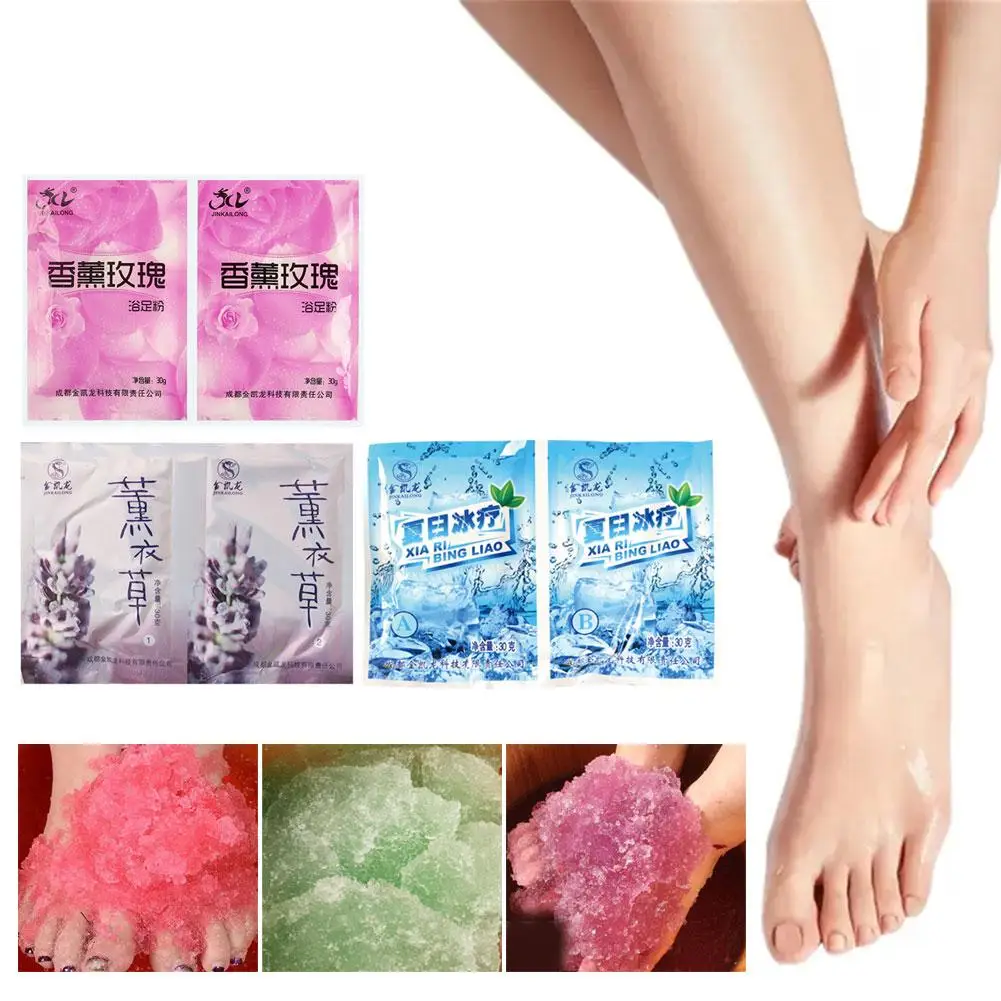 Rose Bubble Banho Em Pó, Banho De Pés De Lama De Cristal, Body Scruber, Cuidados Com A Pele, Esfoliação SPA Sal, 60g