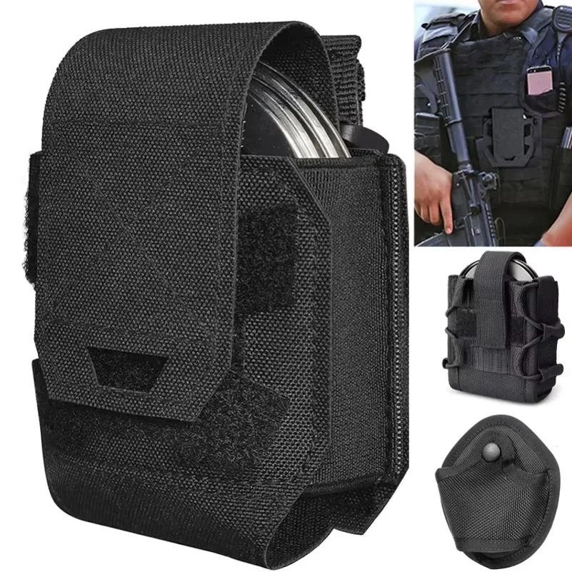 Soporte para grilletes, esposas tácticas, bolsa Molle, funda para grilletes, funda Universal, puños estándar de liberación rápida para chaleco