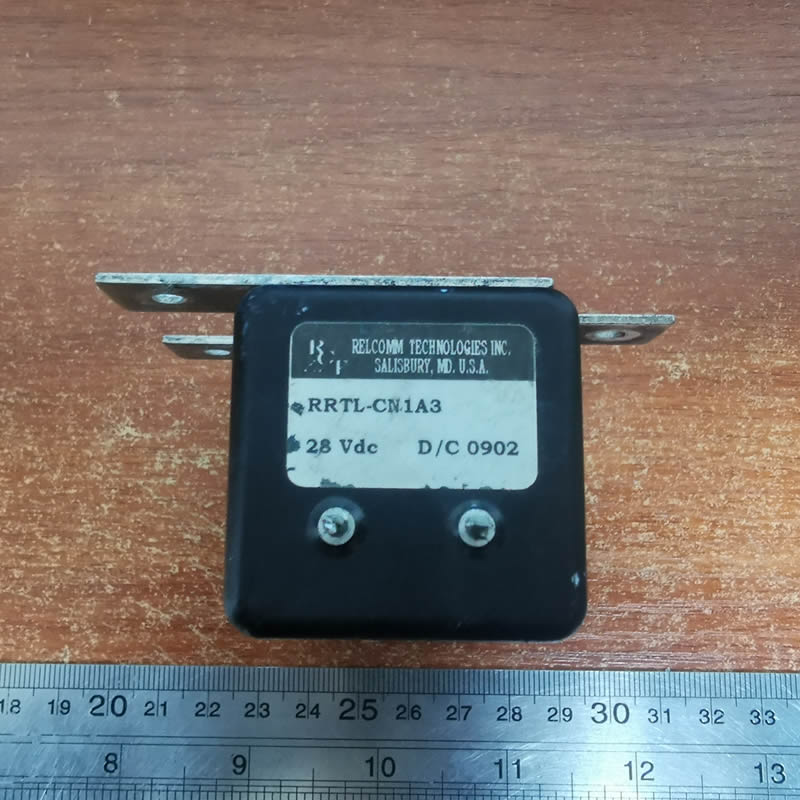Przekaźnik RF koaksjalny DC do 3GHz 28V RRTL-CN1A3, 28 Vdc, bezpieczny w przypadku awarii zasilania, przełącznik RF mikrofalowy RTL-CN1A3