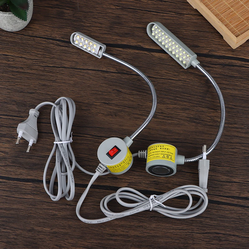 10/20/30 LED Sewing Machine Lamp 360 Flexible Adjustable Gooseneck Work Lamp Industrial Lights With Magnetic Base For Workbench