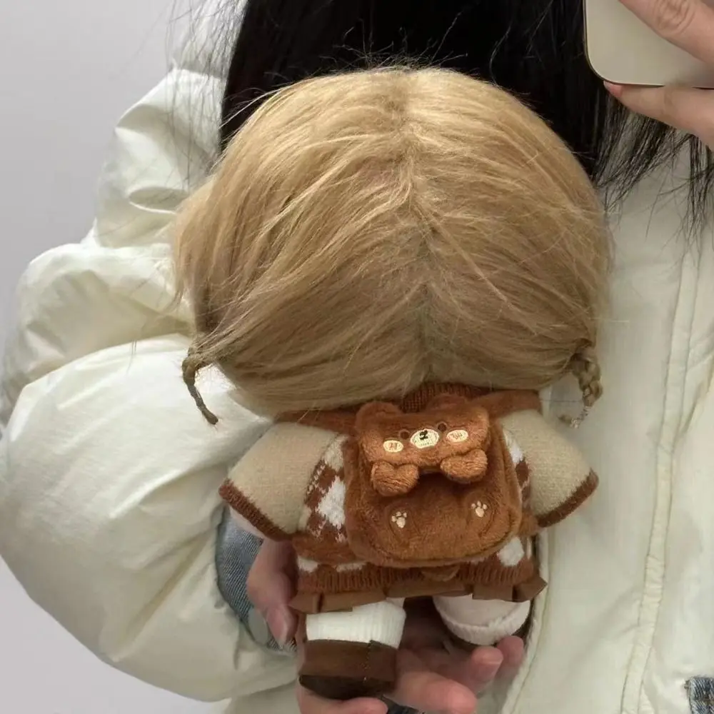 Mini Tier Stil 17 cm Labubu Rucksack handgemachte Ersatz Puppe Kleidung Zubehör mehrere Stile DIY Puppe Rucksack