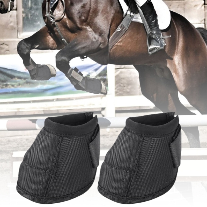 Bota campanas caballo, bota para cuidado del caballo, campanas protectoras caballo resistentes desgarros, accesorios equipo protección para entrenamiento