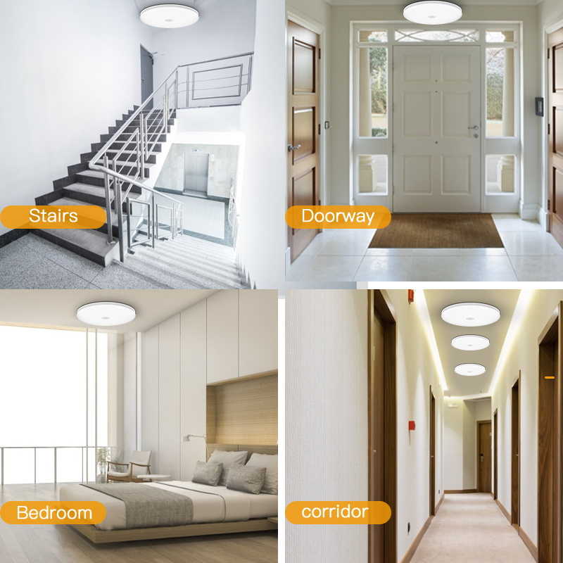 Lâmpada de teto led com sensor de movimento 110-220v lâmpada de quarto inteligente infravermelho humano 20w 40 lâmpadas de teto para entrada varanda corredor