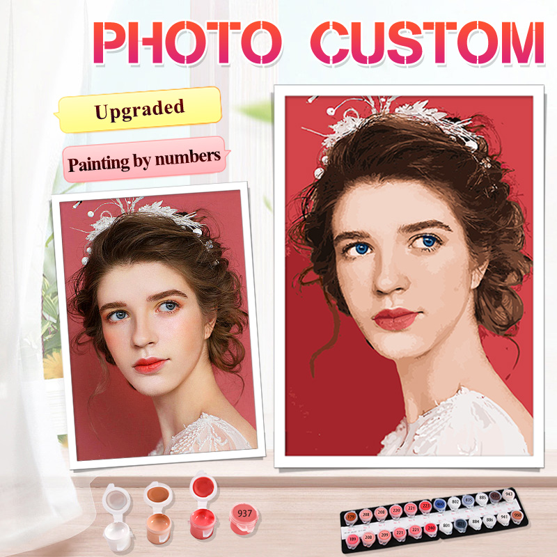 ภาพวาด Dropshipping บุคลิกภาพที่กําหนดเอง DIY ภาพวาดระบายสีโดยตัวเลขอะคริลิคแมวผู้ใหญ่ไม่มีกรอบ