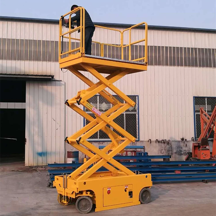 Electric Lift Platform Scissor Lifting Table Scaffolding Lifting Machine  18m 20m 300kg