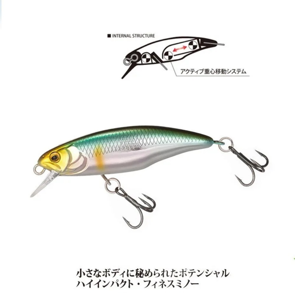 Heißes Modell Sinking Minnow Angelköder 52 mm 4,5 g Jerkbait Bass Pike Carkbait Wobbler Swimbait Professioneller harter Köder