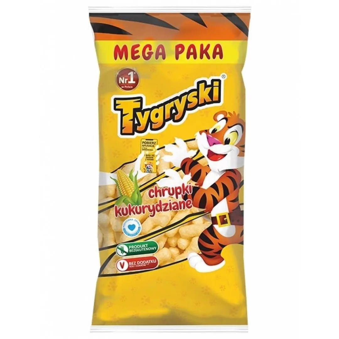 Tygryski chrupki kukurydziane rodzinne 230g