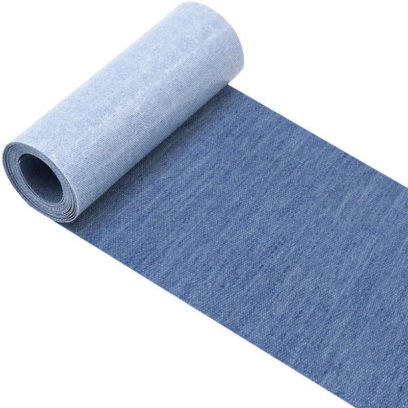 1 rolo de remendos de ferro Jean, sussidio de reparo de jeans de 8 x 50 cm, roupas, remendos autoadesivos para crianças e adultos ﻿
