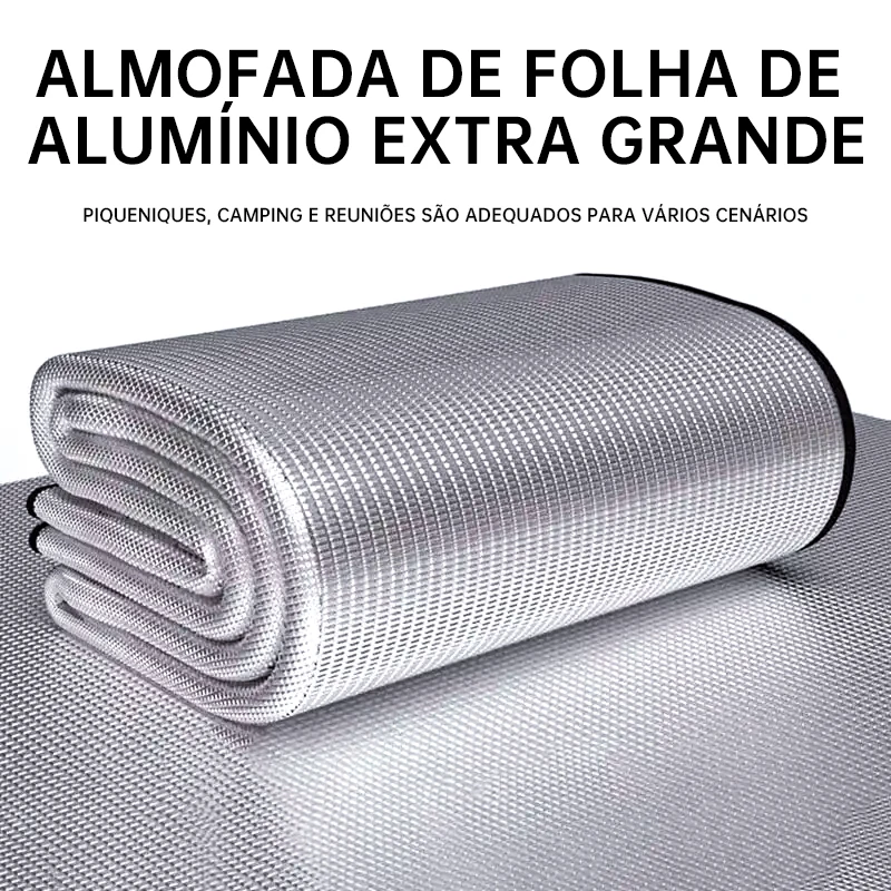 Almofada à prova de umidade para piquenique ao ar livre, dupla face, filme de alumínio grosso, à prova d'água, tapete de praia portátil, tapete de acampamento