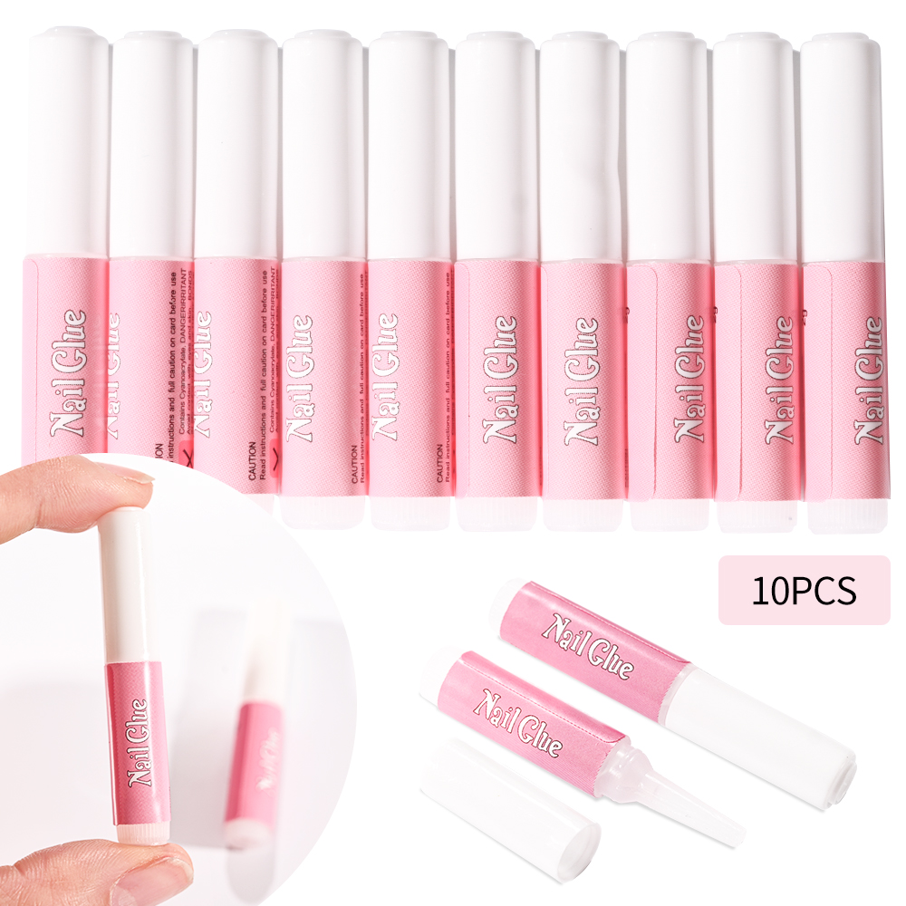 30/20/10 Uds pegamento de uñas de secado rápido acrílico puntas de uñas postizas pegamento Gel para extensión rápida Super Bond diamantes de imitación uñas postizas Mini pegamento
