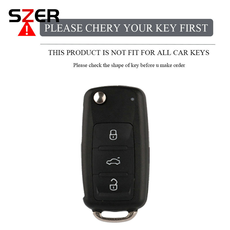 Couro TPU Car Key Case, Capa para Volkswagen VW Polo Golf Passat Tiguan Beetle Caddy T5 Up Eos Skoda Octavia Seat Leon Altea