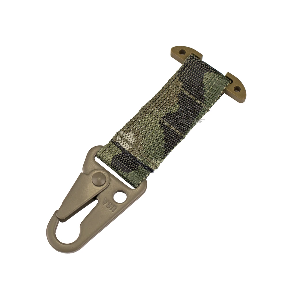 ยุทธวิธี Clash Hook แขวน Carabiner ICB Molle Webbing คลิป Olecranon โลหะกลางแจ้ง Cummerbund เข็มขัดการล่าสัตว์เสื้อกั๊กอุปกรณ์เสริม