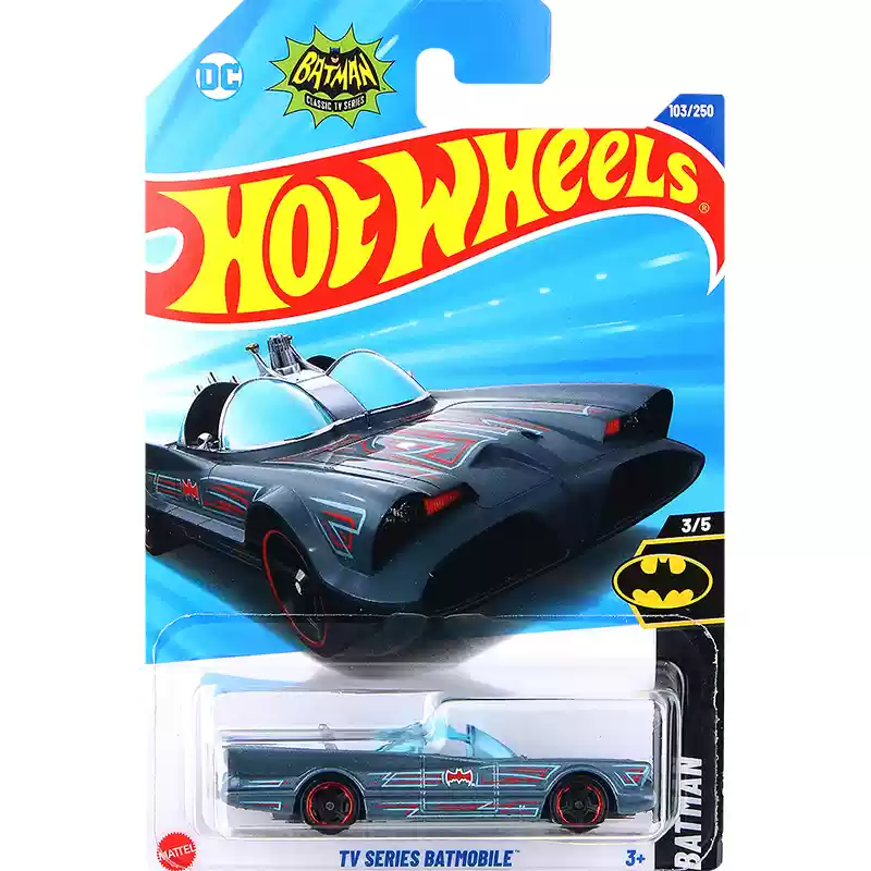 Оригинальные автомобильные игрушки премиум-класса Hot Wheels для мальчиков, Бэтмен 1/64, литой под давлением, первый летучий мобиль, Робин Аркхэм, рыцарь, коллекция Бэтмобиля