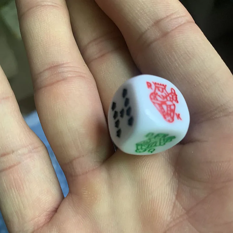 10 Chiếc Xi Xúc Xắc Trò Chơi Xếp Hình Gửi Trẻ Em 6 2 Mặt Xúc Xắc Thoại Phụ Kiện 16Mm