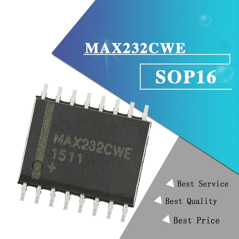 10PCS MAX232CWE Schwarz kunststoff schutzhülle Für SOP-16 wide body RS232 transceiver interface patch