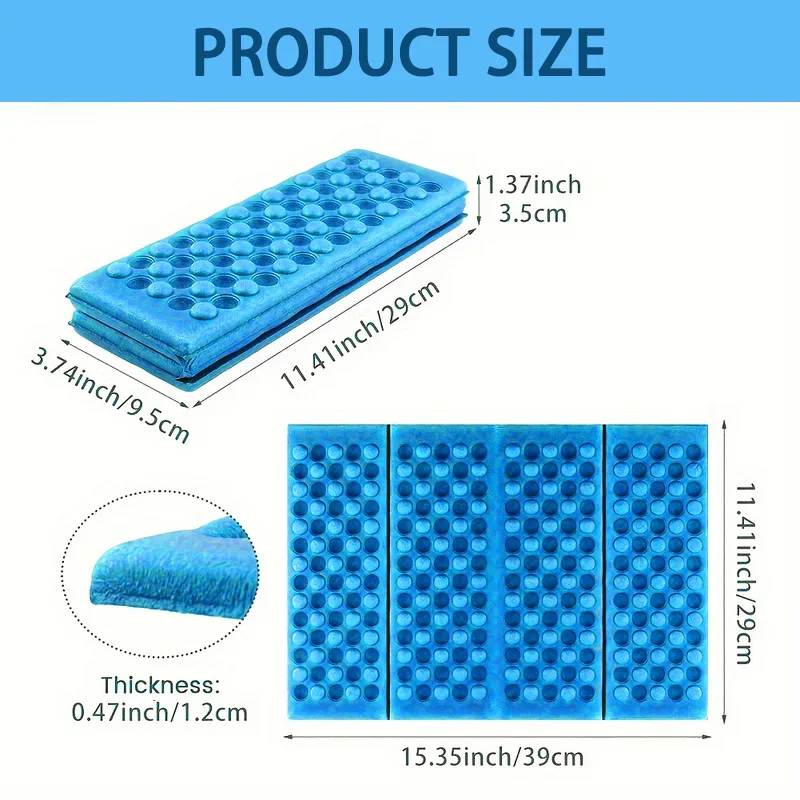벌집 마사지 매트 6 배 XPE 쿠션 야외 하이킹 캠핑 훈련 공원 접이식 베개 피크닉 앉아 방습 패드