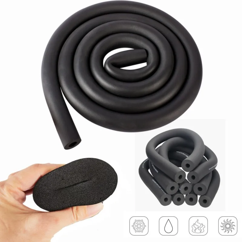 6-32MM Rubber Sponge Tube Air Conditioner Solar Water Heater Water Pipe Sleeve 1.8m Thermal Insulation Thermal Insulation Pipe