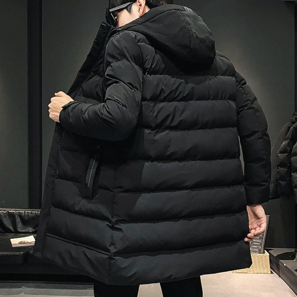 Casaco de algodão com capuz para clima frio casaco de algodão com gola alta calor de inverno parkas com capuz masculino para exterior