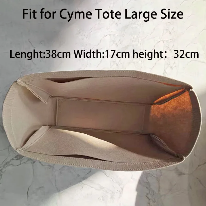 Lining Storage Pouch And Organization Inner Liner Purse Fit Polene Cyme Tote , Insert Organizer For Cyme Tote Bag