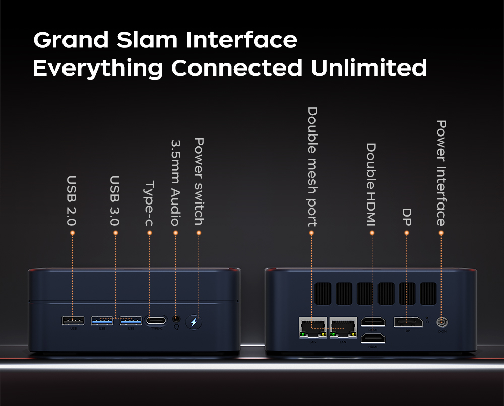 TexHoo Mini PC AMD Ryzen7 6800H Ryzen5 6600U Desktop Gaming Computer WIFI6 BT5.2  DDR5  Triple Display Dual  LAN
