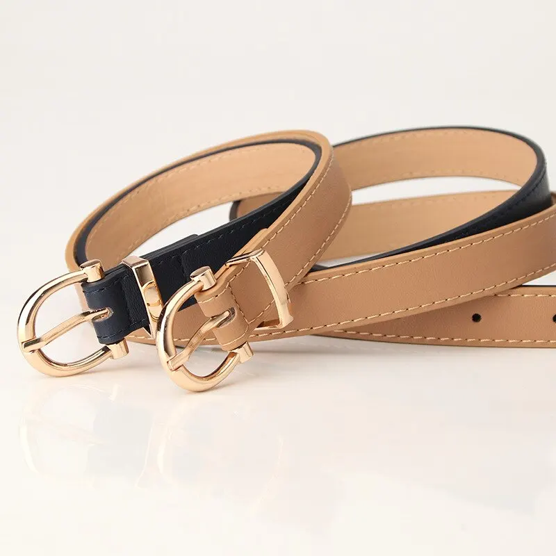 Cinturón de mujer con hebilla de aguja, cinturón informal, cinturón suave auténtico combinado con cinturón vaquero, cinturón barato de PU, varios colores disponibles
