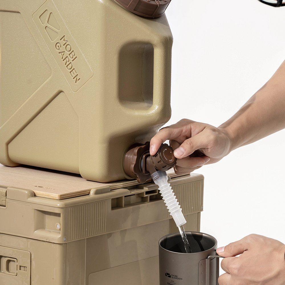 MOBI GARDEN Cắm Trại Di Động Bình Đựng Nước Xô Đựng Thực Phẩm Với Vòi Nước Ngoài Trời Trong Nhà Du Lịch