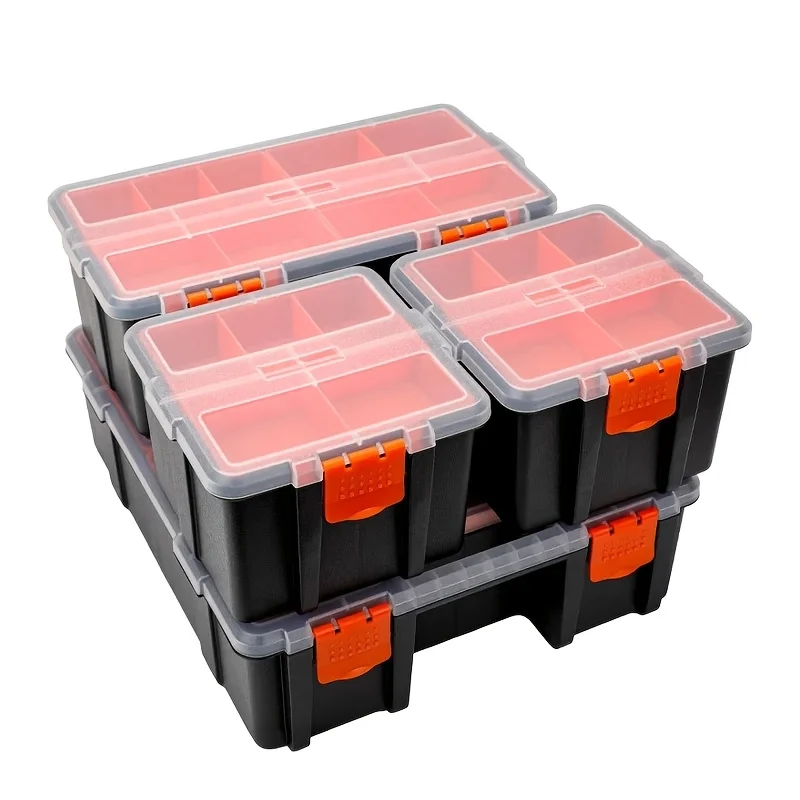DELIXI ELECTRIC 6/10/13 Inch Onderdelen Opbergdoos Boor Sorteerdoos Gereedschapskist Classificatie en Rasterdoos Schroef Opbergdoos