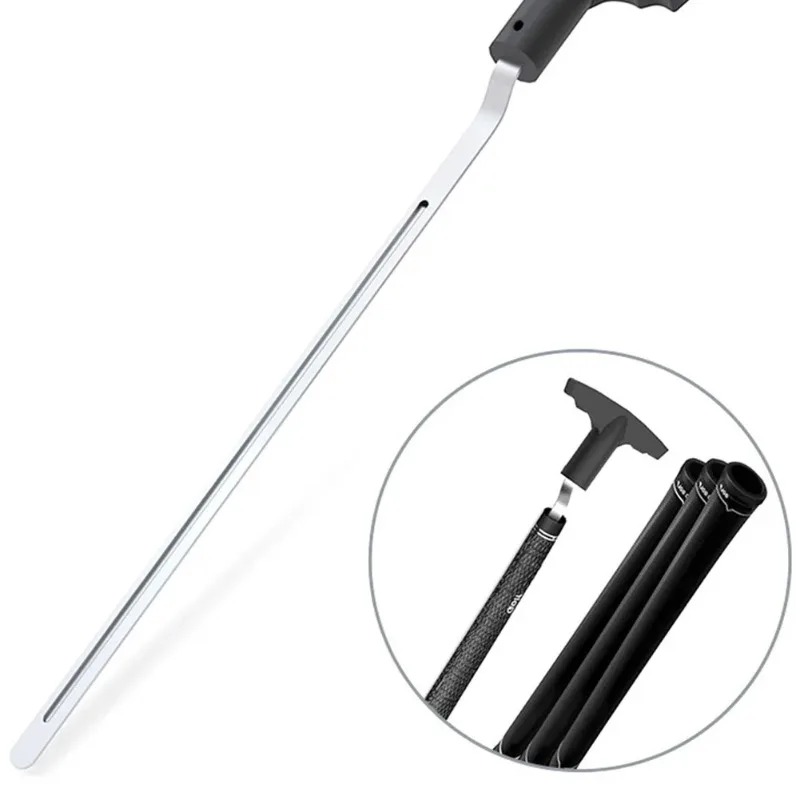 เครื่องมือกําจัดด้ามจับกอล์ฟ เครื่องมือจับไม้กอล์ฟแบบใช้ซ้ําได้ V-Groove Grip Remover Saver เครื่องมือกําจัดด้ามจับป้องกัน อุปกรณ์กอล์ฟ
