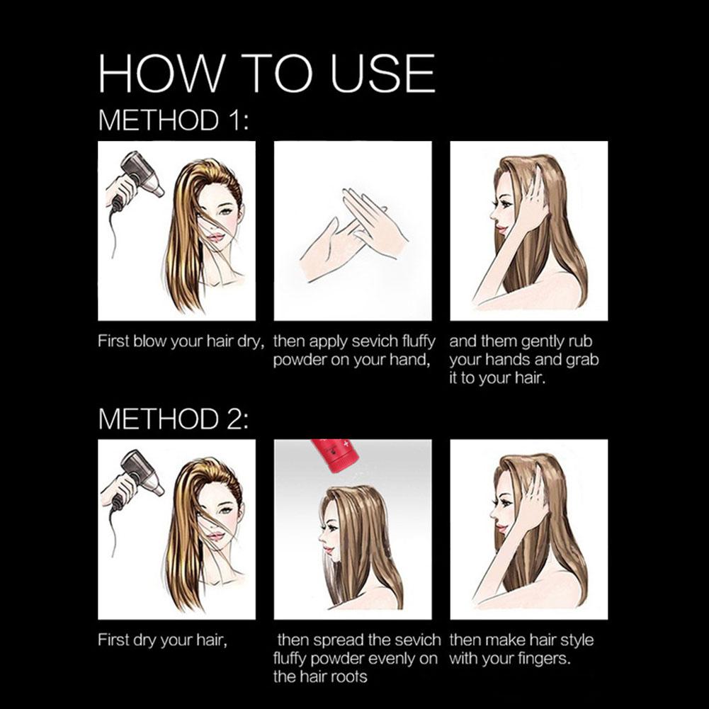 Pó de cabelo unissex fofo, aumenta o volume do cabelo, pó matificante/finaliza o design do cabelo, shampoo, pó de cabelo para mulheres e homens