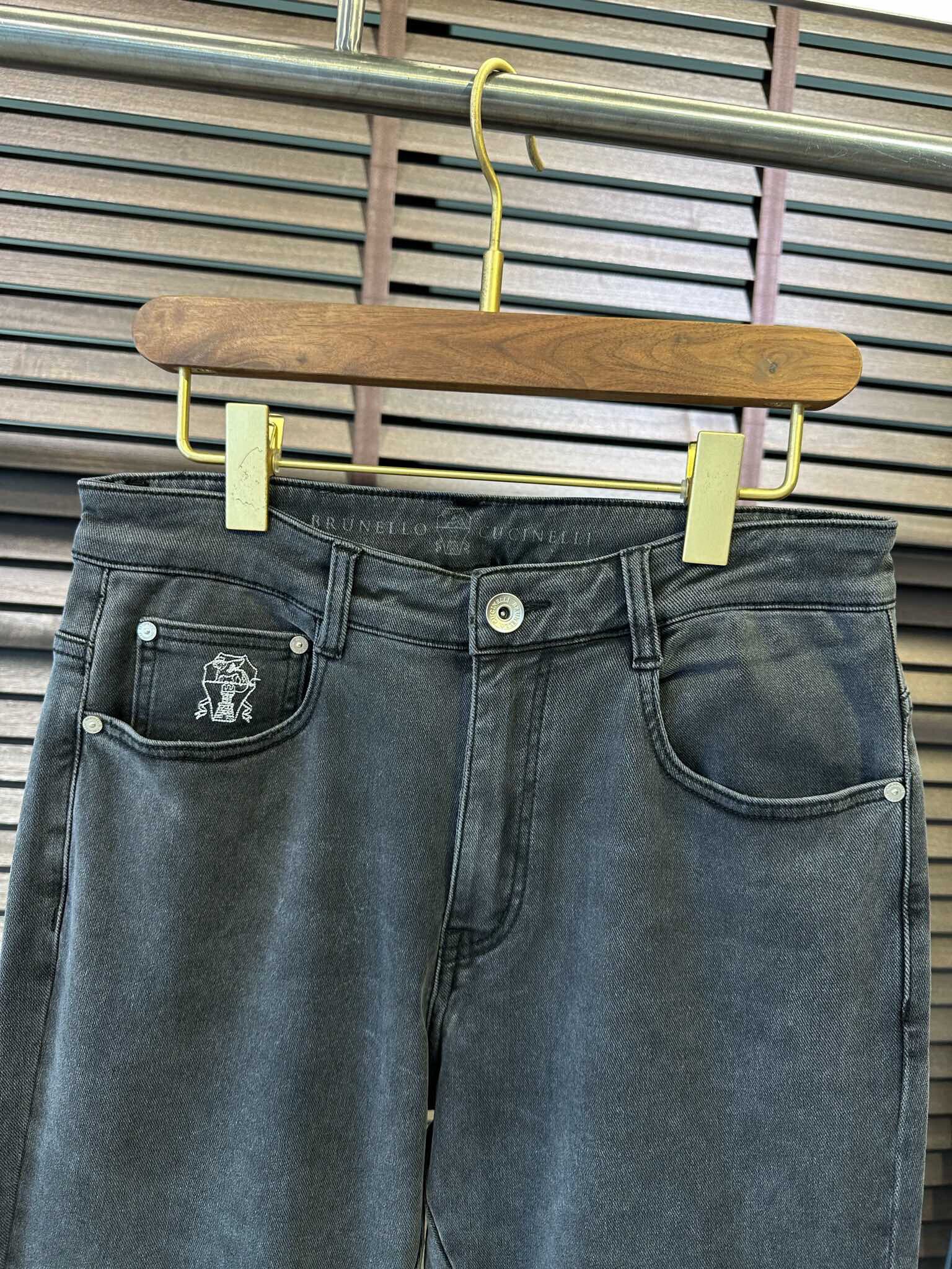 抗シワビジネスカジュアル秋冬グレーウォッシュストレートレッグジーンズユースミッドウエストロングパンツ Tidy ビジネスジーンズ