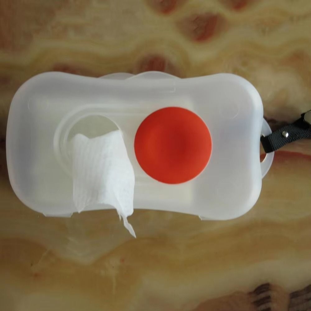 Nova caixa de tecido molhado portátil à prova dwaterproof água plástico limpar maleta reutilizável sala estar armazenamento tecido molhado