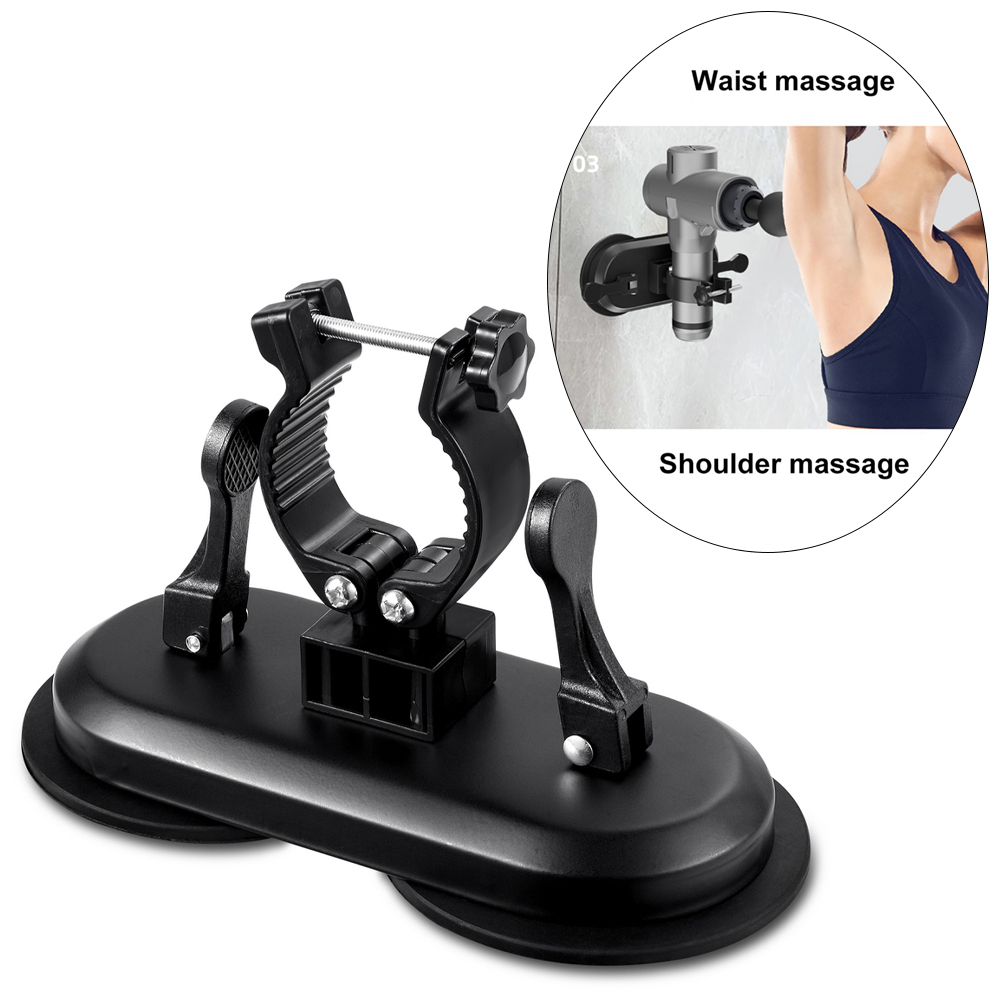 Massage gun bracket double suction cup strong adsorption for Fascia gun bracket Massager free hands