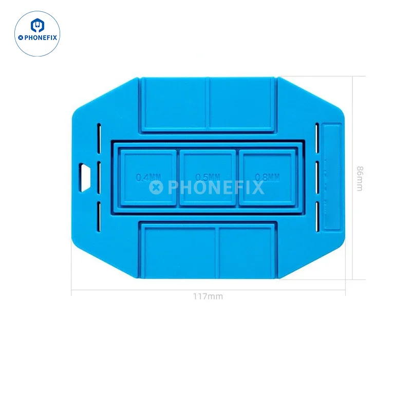Phonefix BGA Silicone Magnetic Pad Universal BGA Stencil Tin Planting Insulation Base for CPU IC Chip Soldering BGA Reballing