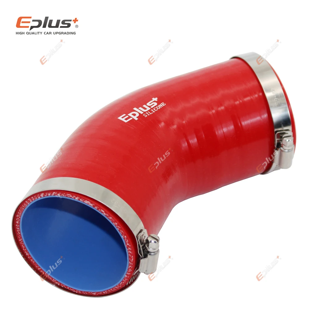 EPLUS Đa Năng Silicone Lửng Ống 45 Độ Kết Nối Ô Tô Intercooler Turbo Lượng Ống Nối Đỏ Nhiều Kích Thước