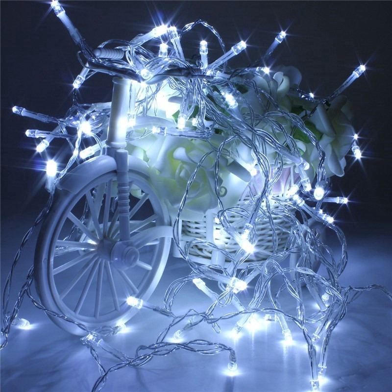 Guirnalda de luces Led de 1M, 2M, 3M, 4M, 5M, 10M, guirnalda de luces de hadas para árbol de Navidad, luz impermeable para el hogar, jardín, fiesta, decoración navideña al aire libre