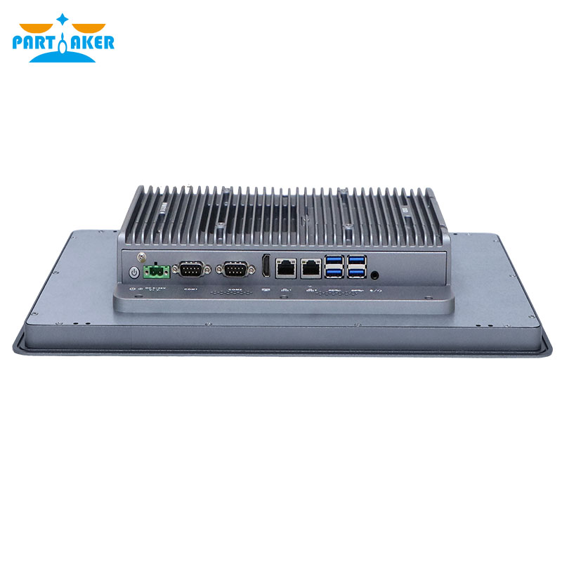 Partaker 15.6インチ産業用パネルPC I7 10810U I5 10310U I3 10110U J6412 TPM2.0 デュアルLAN 9～36V TPM2.0抵抗膜式タッチスクリーン