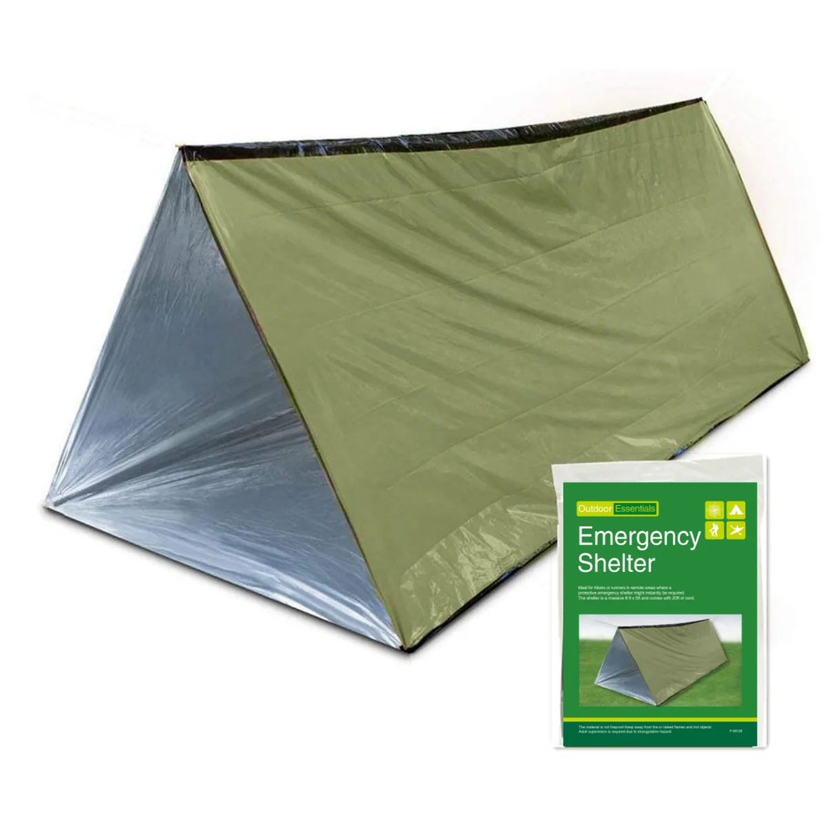 Notfallzelt, wasserdichtes 2-Personen-Notfallzelt für Camping und Outdoor-Aktivitäten