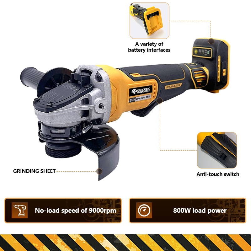 afiador de broca DCG406 100/125M Angle Grinder Handheld станок для заточки сверл Charging Angle Grinder for 20V Dewalt Battery