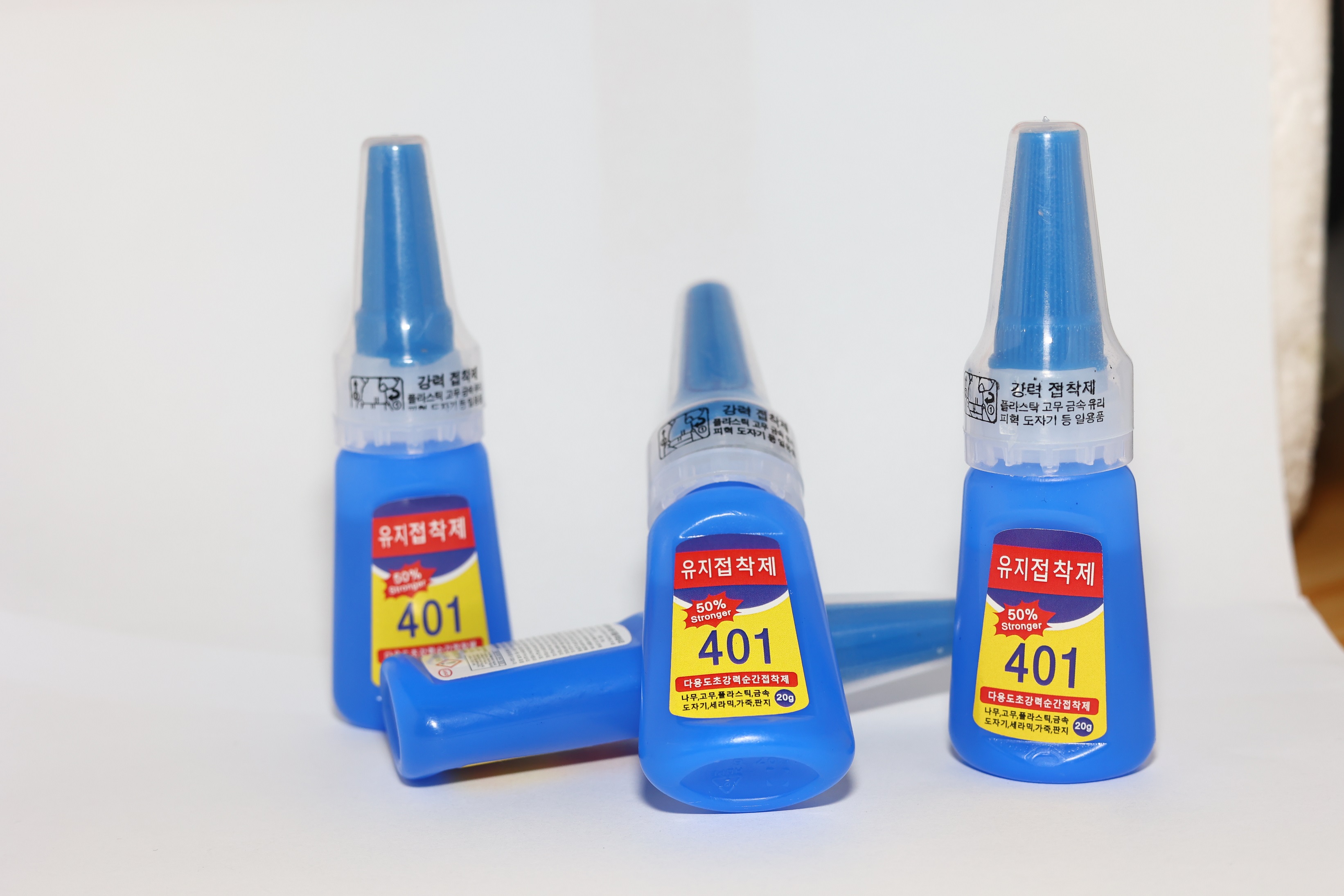 401 กาว Quick-drying Cyanoacrylate ทันทีหนังยางไม้โลหะแก้ว Stronger Multi-Purpose Bonding กาว 20g/1pcs