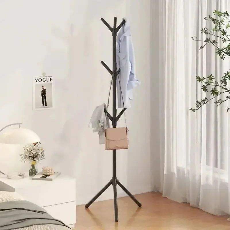 Floor-to-Ceiling Clothes Rack Minimalist Design for Bedroom & Rental Spaces Versatile Coat Hanger & Drying Rack